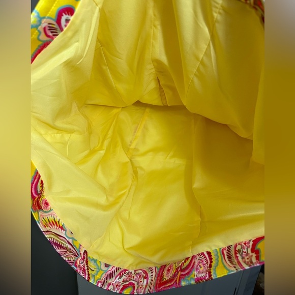 Helen O’Connor Cabana Dress Pink Yellow Paisley Structured NWT Women’s 6 - Picture 5 of 7